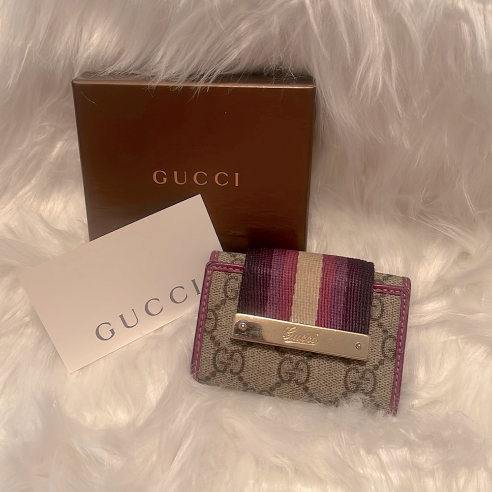 Limited Edition EUC Guccissima Key Case/ Holder
